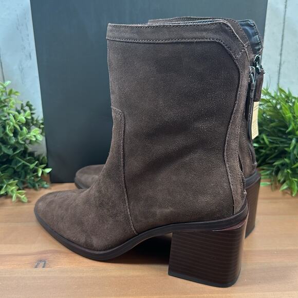 Vince Camuto Kortimy Water Repellent Suede Mid Shaft Boots Size 8.5 - Picture 3 of 11
